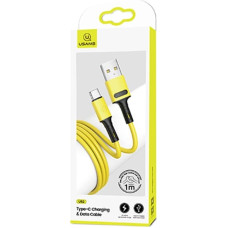 USAMS Kabel U52 USB-C 2A Fast Charge 1m żółty|yellow SJ436USB03 (US-SJ436)