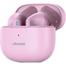 USAMS Słuchawki Bluetooth 5.2 TWS NX10 Series Dual mic bezprzewodowe różowy|pink BHUNX03