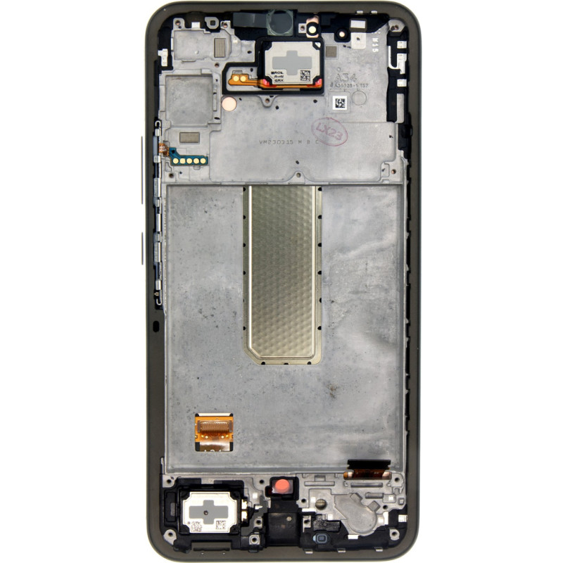 LCD display + Touch Unit + Front Cover Samsung A346B Galaxy A34 5G Awesome Graphite (Service Pack)