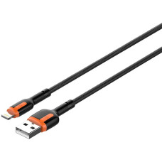 LDNIO LS532, USB - Lightning 2m Cable (Grey-Orange)