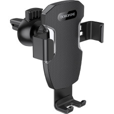 Borofone Car holder BH55 Fenix gravity, air vent mount black-silver