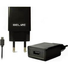 Beline Ładowarka sieciowa USB + microUSB 1A czarna