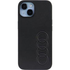 Audi Synthetic Leather iPhone 14 6.1" black|black hardcase AU-TPUPPCIP14-TT|D1-BK