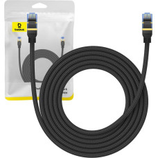Braided network cable cat.7 Baseus Ethernet RJ45, 10Gbps, 3m (black)