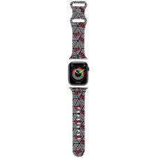 Hello Kitty Pasek HKAWMSDIEZK Apple Watch 38|40|41mm czarny|black strap Silicone Bows & Stripes