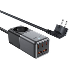 Desktop power strip Acefast Z2, GaN, 3xUSB-C, 2xUSB-A, 75W (black)