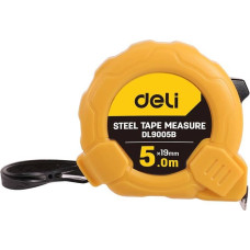 Steel Measuring Tape 5m|19mm Deli Tools EDL9005B (yellow)