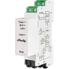 Shelly 3-phase Energy Meter Shelly PRO 3EM 120A Wi-Fi