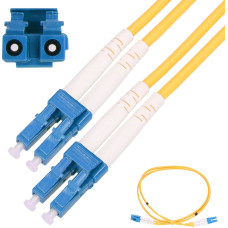 Extralink LC|UPC-LC|UPC | Patchcord | Single Mode, Duplex, G652D, PVC, 3mm, 1m