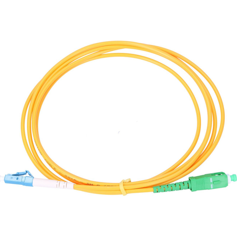 Extralink SC|APC-LC|UPC | Patchcord | Single Mode, Simplex, G652D, 3mm, 0.5m