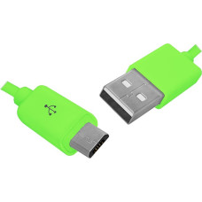 LTC PS USB - microUSB kabelis, 1 m, zaļš.