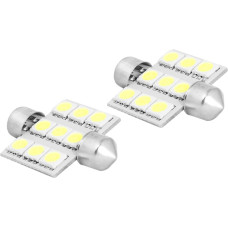 LTC LED spuldze 36mm, 9x5050, 12V, auksti balta gaismas krāsa.