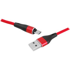 LTC PS USB - microUSB kabelis 2 m, pīts, sarkans