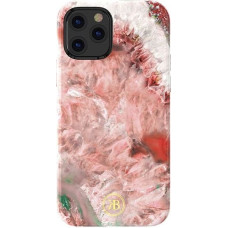 Kingxbar Agate Series case decorated printed Agate iPhone 12 mini red