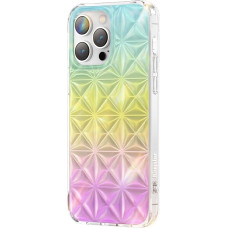 Kingxbar Miya Series case for iPhone 14 back cover rainbow back cover