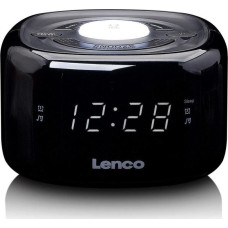 Lenco CR12BK FM clock radio with night light