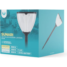 SUNARI Solar Lamp LED FLS-98 MODERN Post 3000K+6000K 2200mAh LiFePO4 + PIR Forever Light