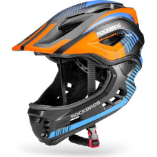 Rockbros Children's bicycle helmet with detachable visor Rockbros TT-32SOBL-S size S - black and orange