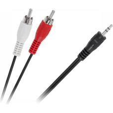 Noname Jack cable 3.5mm - RCA (Cinch) x2 15m black (KPO2747-15)