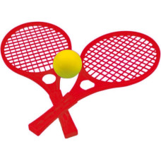 Jautras tenisa rakešu lāpstiņas bērniem Sarkans komplekts