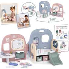 Baby Care lelles rotaļu stūrītis ar plauktiem + 27 piederumi