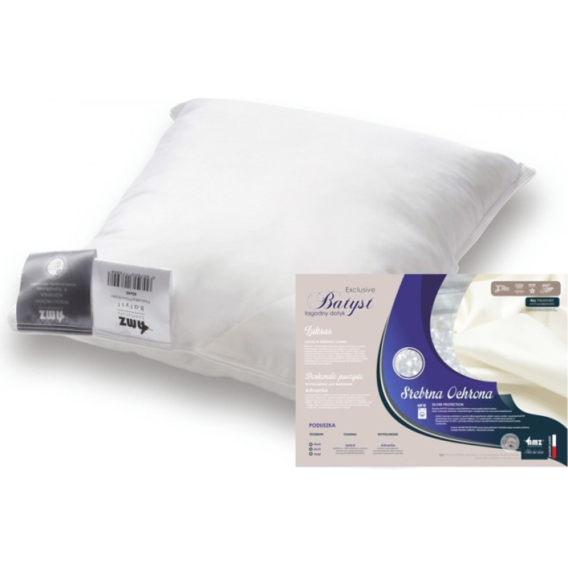 Antialerģisks spilvens 70x80 Batiste gluds 1000g balts