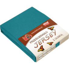 Džersija loksne 180x200 tirkīza jūras 048 bieza 150g/m2