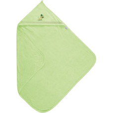 Bērnu vannas dvielis 100x100 MAXI celadon color 52 ar dekoratīvu aplikāciju
