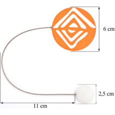 DEKORATĪVA MUGURSPOMA AR ORANŽU MAGNĒTU