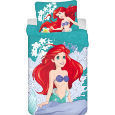 Kokvilnas gultas veļa 140x200 Ariel princese zaļa 02 spilvendrāna 70x90