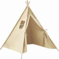 Teepee teepee telts 120x120x160 cm krēms