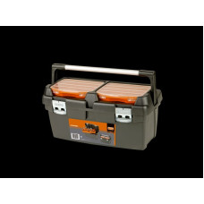 Bahco 37l instrumentu kaste ar alumīnija rokturi, paplāti un kastēm ar nodalījumiem [4750PTB60]