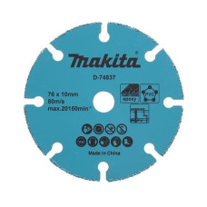 Makita-Akcesoria disks ar saķepināta karbīda smiltis, ģipškartona plākšņu griešanai, MDF, 76x10 mm Makita [D-74837] priekš DMC300