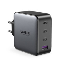 UGREEN CD226 Sienas lādētājs, USB QC3.0, 3x USB-C, 100 W, PD (melns)