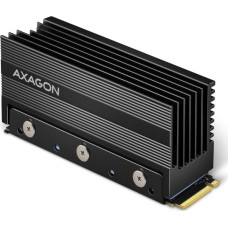 Axagon Passive aluminum heatsink for single-sided and double-sided M.2 SSD disks  size 2280  height 36 mm.