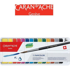 Caran D`arche Farby Gouache Fancolor Cakes, 15 szt.