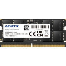 Adata Pamięć do laptopa ADATA SODIMM, DDR5, 16 GB, 4800 MHz, CL40 (AD5S480016G-S)
