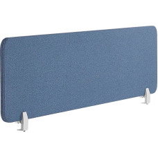 Beliani Przegroda na biurko 160 x 40 cm niebieska WALLY