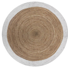 Atmosphera Okrągły dywan jutowy 120 cm brązowy