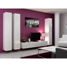 Cama Meble Cama living room cabinet set VIGO 1 white/white gloss