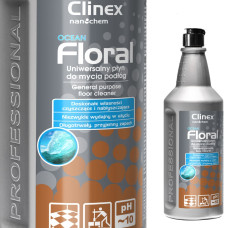 Clinex Grīdas tīrīšanas līdzeklis bez svītrām ar spīdīgu aromātu Floral - Ocean 1L