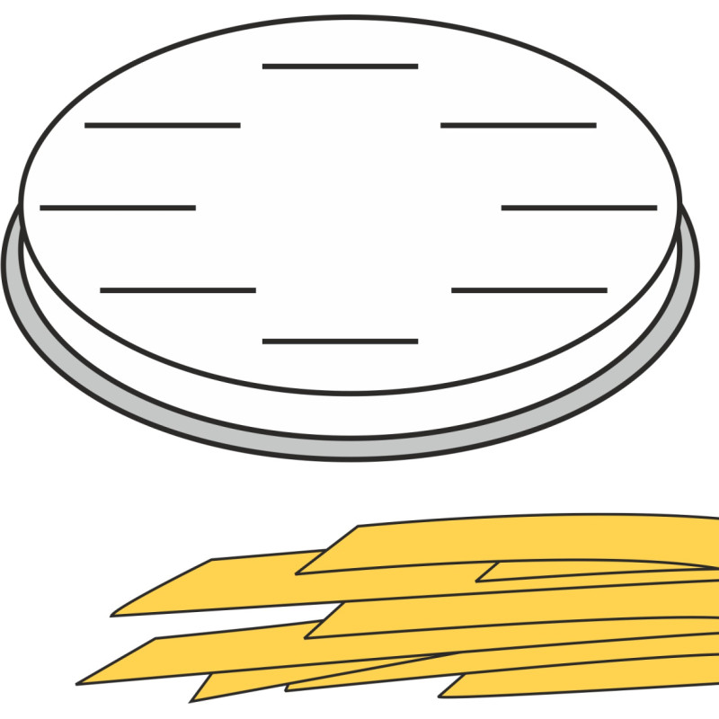 Hendi Nūdeļu gatavotājs FETTUCCINE plakanas lentes ar 16 caurumiem 8x1 mm MPF2.5/4 - 229354