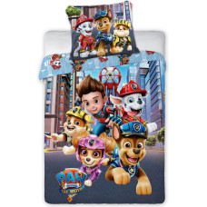 Kokvilnas gultas veļa 100x135 Paw Patrol Paw 2201 team zila spilvendrāna 40x60 bērnu gultai 23