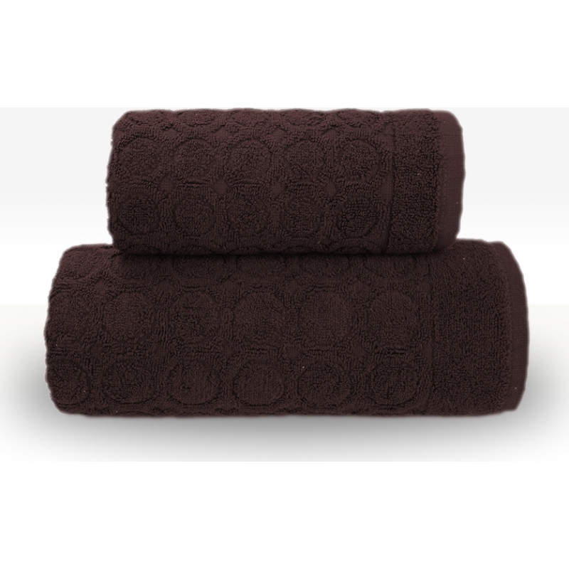 Pepe dvielis 50x100 brūns reljefs 450g/m2