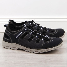 Rieker Leather shoes M RKR510 navy blue