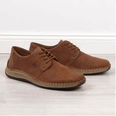 Rieker Openwork leather shoes M RKR528 brown