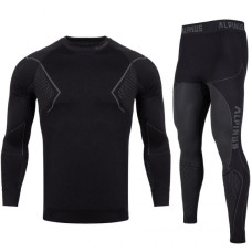 Alpinus Active Base Layer Set thermoactive underwear black and gray M GT43257