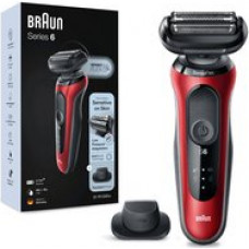 Braun Series 6 61-R1200s Foil shaver Trimmer Black  Red