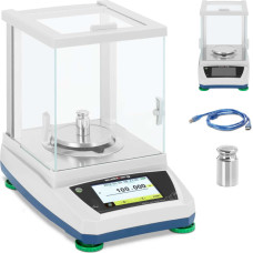 Steinberg Systems Analītiskie laboratorijas svari ar stikla vāku un LCD skārienpaneli 200 g / 0,001 g