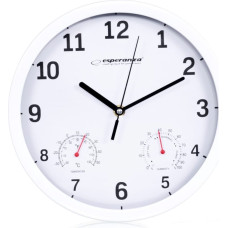 Esperanza EHC016W Mechanical wall clock Round White